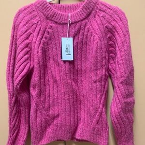 Hot pink knit sweater